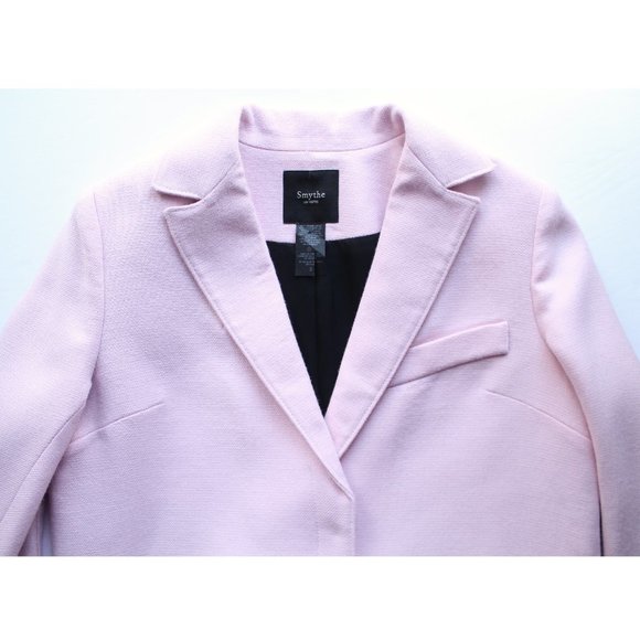 Smythe Lab Coat / Size 2 / Petal Pink Long Wool Blend - Picture 5 of 11